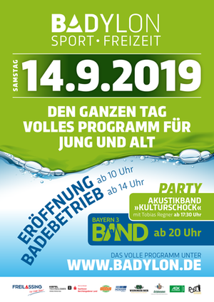 Badylon Plakat Eröffnungsfeier Badylon Plakat Eröffnungsfeier